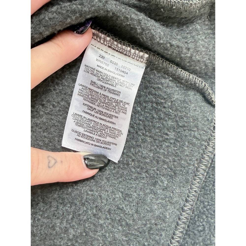Columbia Kids Fleece Jacket Charcoal Gray Full Zip Baby 3-6 Months - Picture 5 of 5